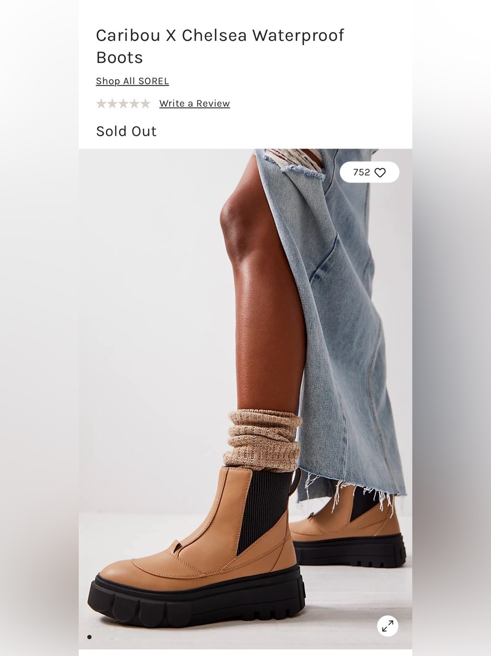 NWOB Sorel Caribou Chelsea Boots